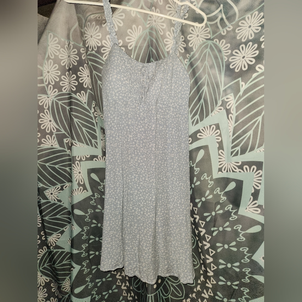 Wallflower Baby Blue Floral Dress, Size Medium